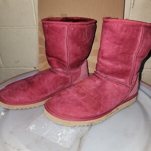 Women's Red Suede Boots